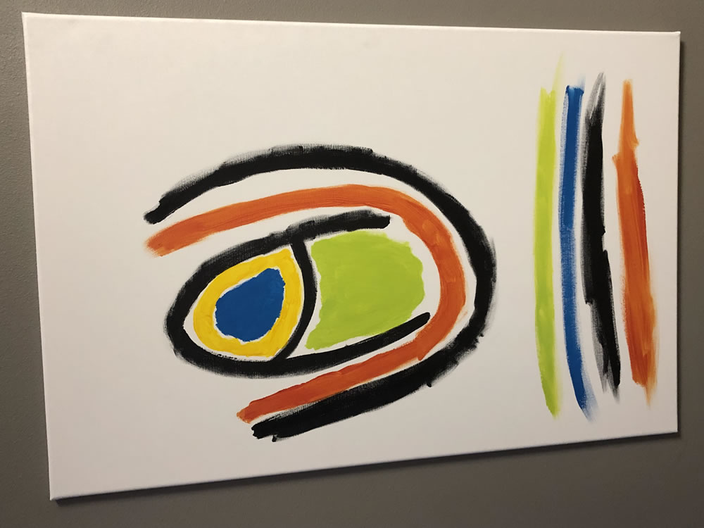 Untitled 442 | 36"x24" | Acrylic on Canvas | $150