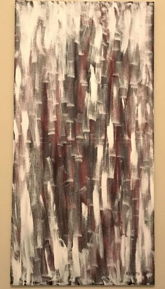 Bamboo Snow | 36"x24" | Acrylic on Canvas | $150
