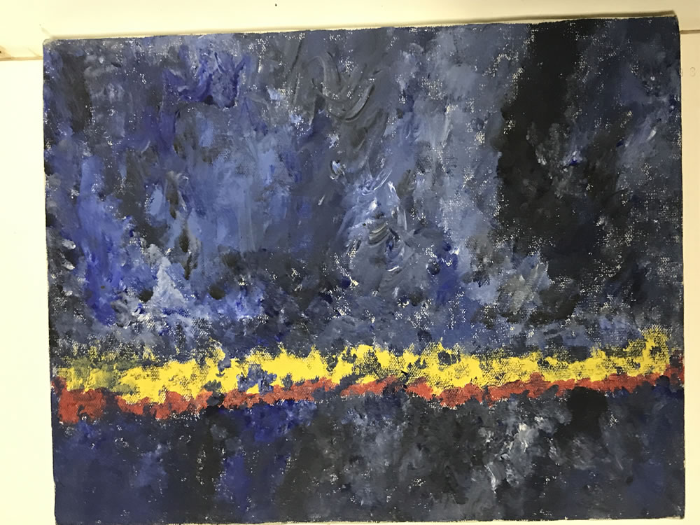 Untitled 419 | 16"x20" | Acrylic on Canvas | Sold
